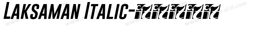Laksaman Italic字体转换